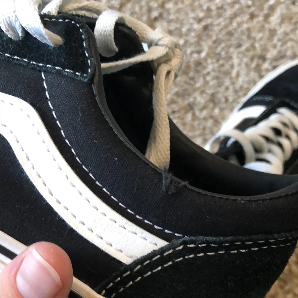 Women’s Classic Black and White Low-Tops Vans